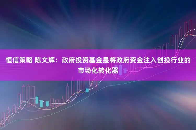恒信策略 陈文辉：政府投资基金是将政府资金注入创投行业的市场化转化器